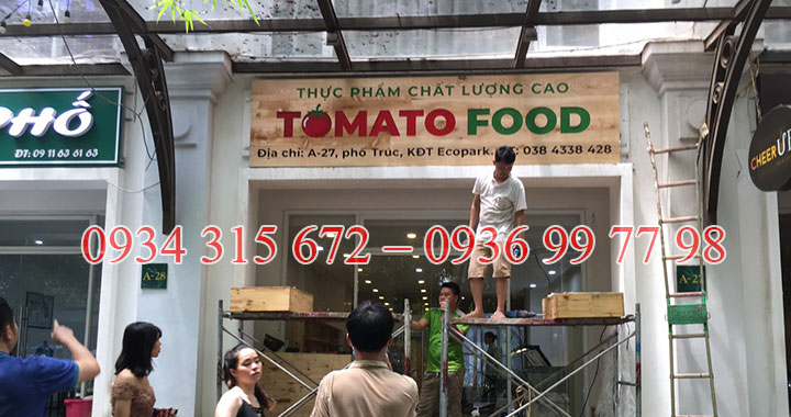 Xưởng làm biển biệu quảng cáo bằng gỗ giá rẻ tại Hưng Yên, Hà Nội3